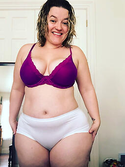full-grown ladies in skivvies in yield b set forth